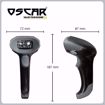 Picture of OSCAR UniBar II BT - Area Imager 2D QR 1D - Bluetooth Wireless Barcode Scanner Black