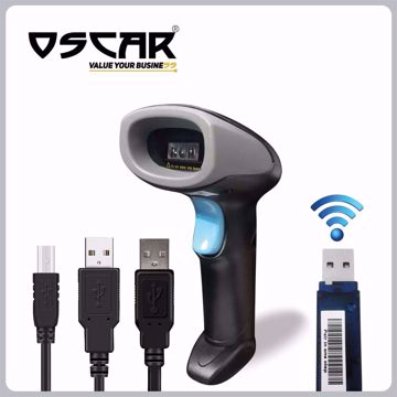 Picture of OSCAR OS-60CBR - Wireless Linear Imager 1D - 2-in-1 Wireless Barcode Scanner Black