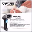 Picture of OSCAR OS-60CBR - Wireless Linear Imager 1D - 2-in-1 Wireless Barcode Scanner Black