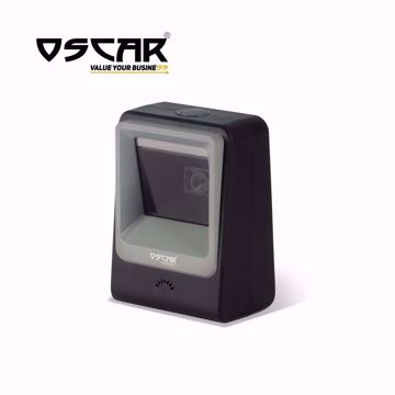 صورة OSCAR UniBar CoreLite - Area Imager 2D QR 1D - Omni-Directional Desktop Barcode Scanner Black