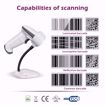 Picture of OSCAR UniBar II - Area Imager 2D QR 1D - Wired Barcode Scanner White