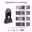 Picture of OSCAR Portobello - Area Imager 2D QR 1D - Portable Bluetooth Barcode Scanner Black