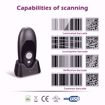 Picture of OSCAR Portobello - Area Imager 2D QR 1D - Portable Bluetooth Barcode Scanner White