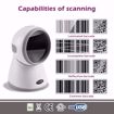 Picture of OSCAR UniBar Corebit - Area Imager 2D QR 1D - Desktop Barcode Scanner White