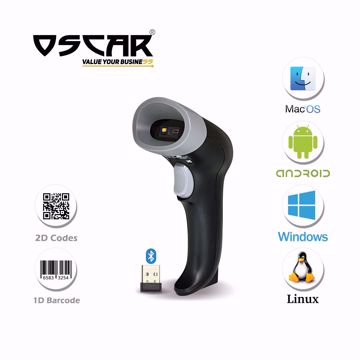 Picture of OSCAR UniLite II BT - Area Imager 2D QR 1D - Bluetooth Wireless Barcode Scanner Black