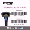 Picture of OSCAR OS-60CBR PLUS - Wireless Area Imager 2D QR 1D - 2-in-1 Wireless Barcode Scanner Black