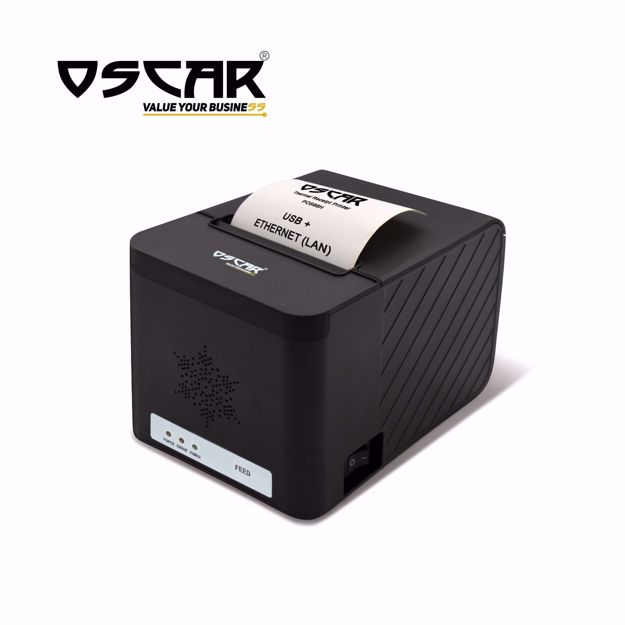 Picture of OSCAR POS88H 80mm Thermal Bill POS Receipt Printer USB+Ethernet Black